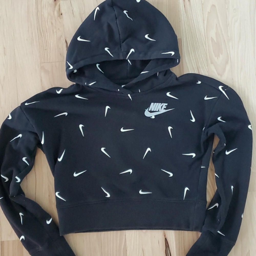NIKE Cropped Hoodie Sweatshirt